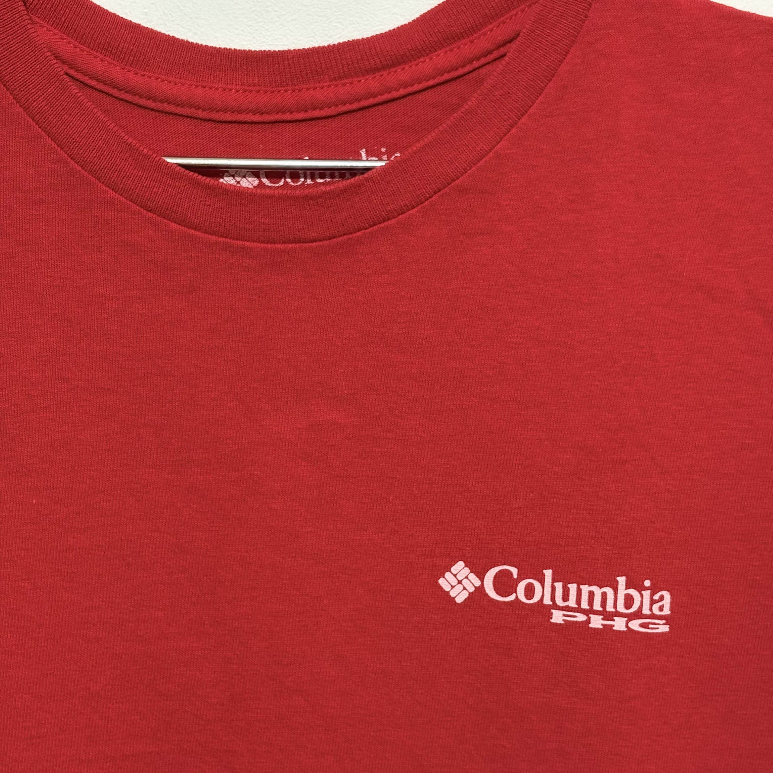 Remera Columbia roja con estampado en la espalda - Imagen 2