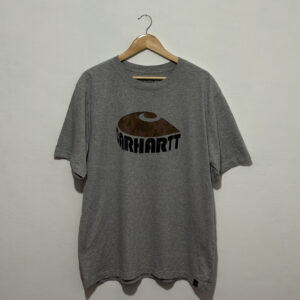 Remera Carhartt gris estampado camuflado